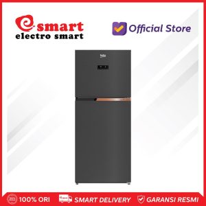 Kulkas Beko 400 Ltr Dark Inox Inverter Harvestfresh RDNT401E50VK