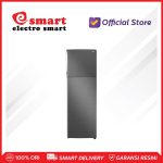 AQUA - REFRIGERATOR 2 DOOR INVERTER METAL BLACK SILVER 270L