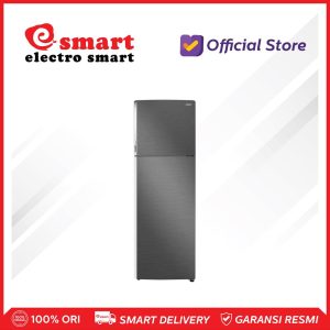 AQUA - REFRIGERATOR 2 DOOR INVERTER METAL BLACK SILVER 270L